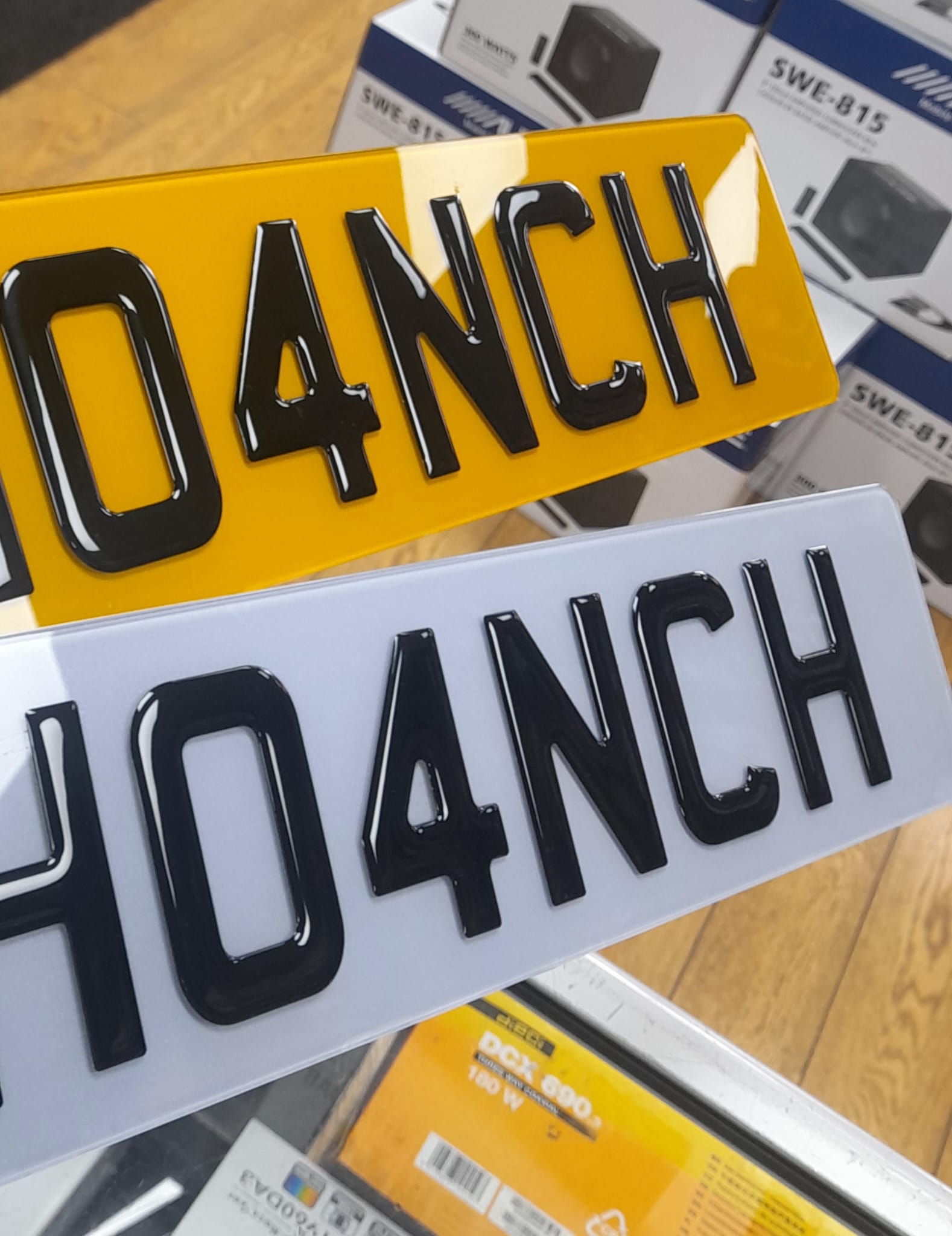 3D Gel Number Plates - Image 2