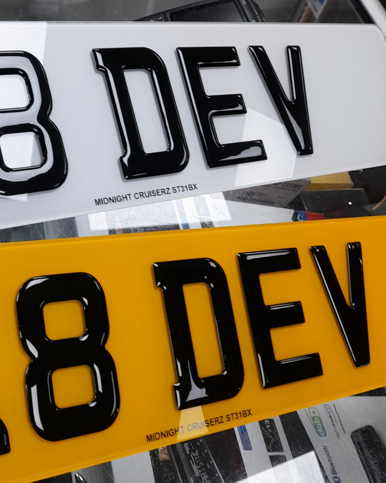 3D Gel Number Plates - Image 3
