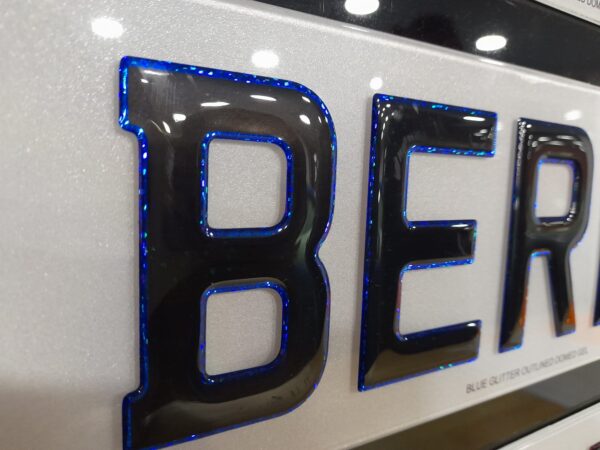Blue Chromed Outlined Gel (Show Plate Only) - Image 2