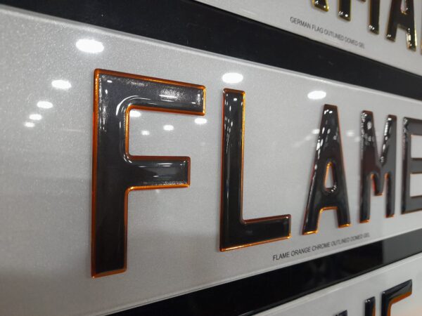 Orange Outlined 3D Gel Plates (Show Plate Only)