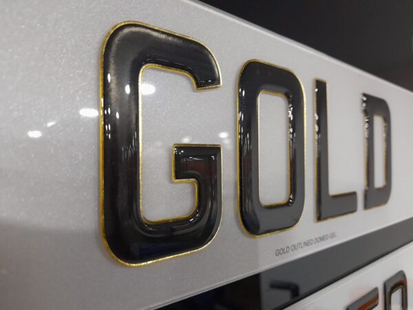 Gold Outlined 3D Gel Plates (Show Plate Only) - Image 2