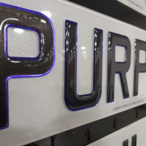 Purple Glitter Outlined 3D Gel Plates (Show Plate Only)