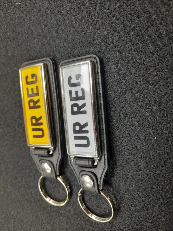 Premium Leather Number Plate Keyring (4.99 with plate) - Image 4