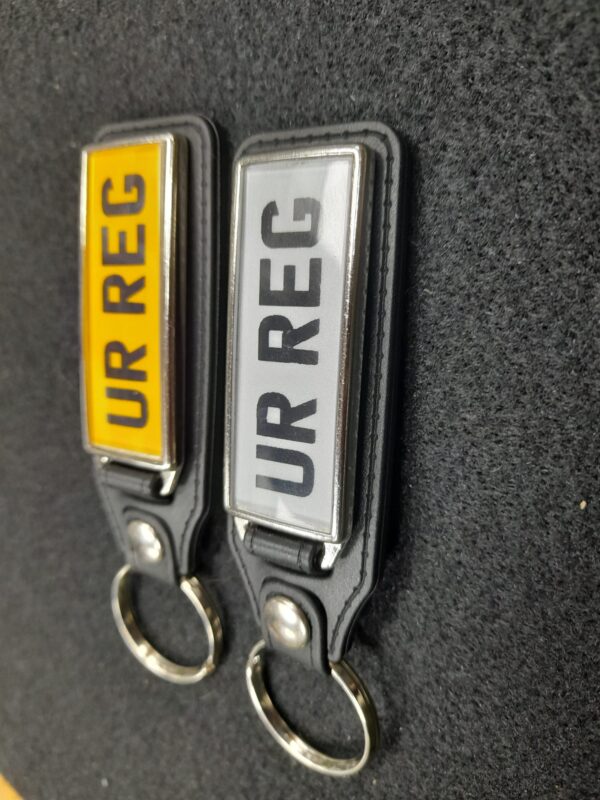 Premium Leather Number Plate Keyring (4.99 with plate) - Image 3